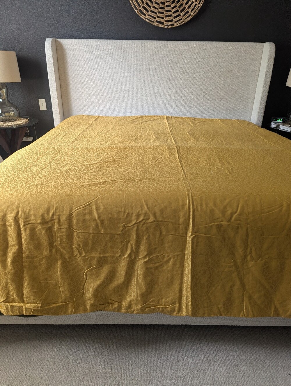 TOMMY HILFIGER King Size Damask/Jacquard Duvet Cover